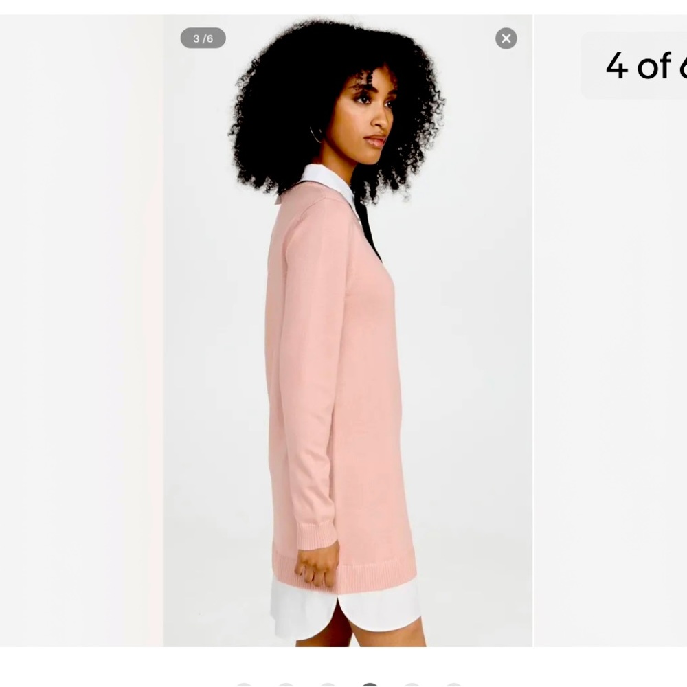 English Factory Brand New Twofer Sweater Dress